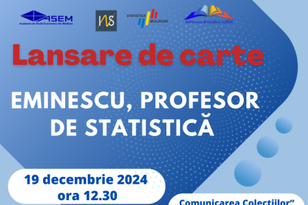 ​​​​​​​Lansare de carte „Eminescu, profesor de statistică”