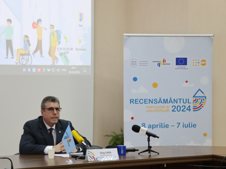 Briefing de presă susținut de Oleg Cara, directorul general al BNS, în contextul Recensământului populației și locuințelor 2024