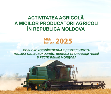 Statistical publication "Agricultural activity of small agricultural producers in the Republic of Moldova in 2024" posted on the website