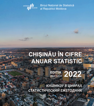 Anuarul statistic „Chişinău în cifre", ediţia 2022, plasat pe pagina web