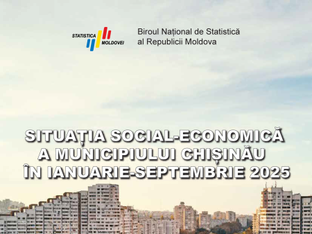 The quarterly publication „Social-economic situation of the municipality Chisinau in January-September 2025" posted on the website