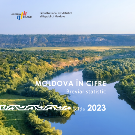 Cтатистический справочник "Молдова в цифрах, выпуск 2023 г.", размещен на веб-странице