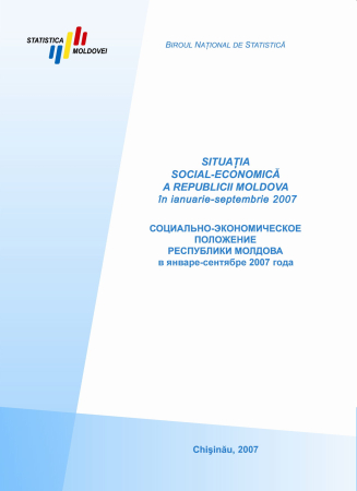 A apărut ediţia raportului statistic „Situaţia social-economică a Republicii Moldova în ianuarie-septembrie 2008”