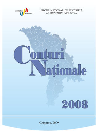 A apărut publicaţia statistică "Conturi Naţionale, 2008", ediţia 2009
