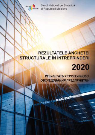 Publicaţia statistică „Rezultatele anchetei structurale în întreprinderi", ediția 2021, plasată pe pagina web